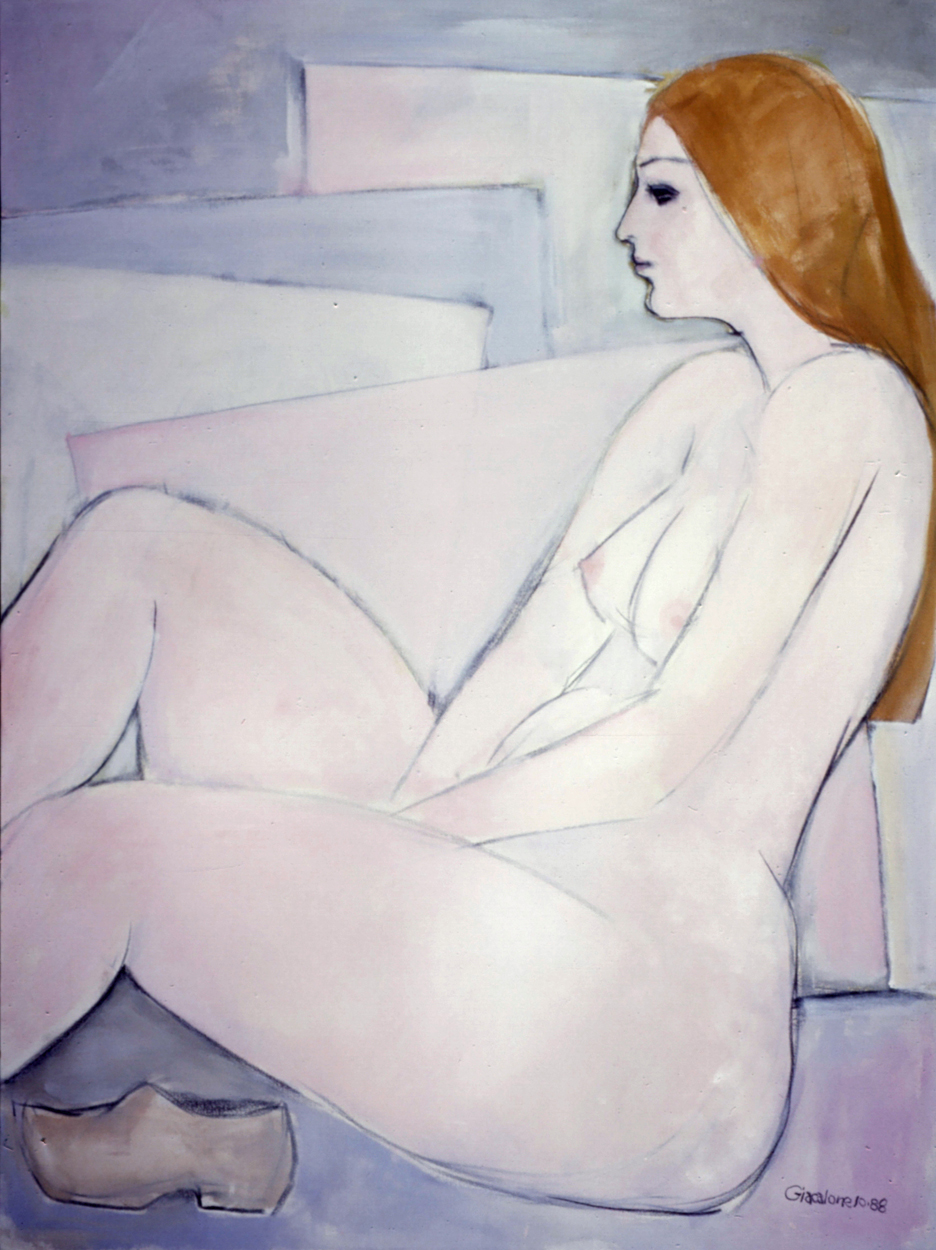 nude with one shoe